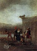 Francisco de Goya The Strolling Players Spain oil painting artist